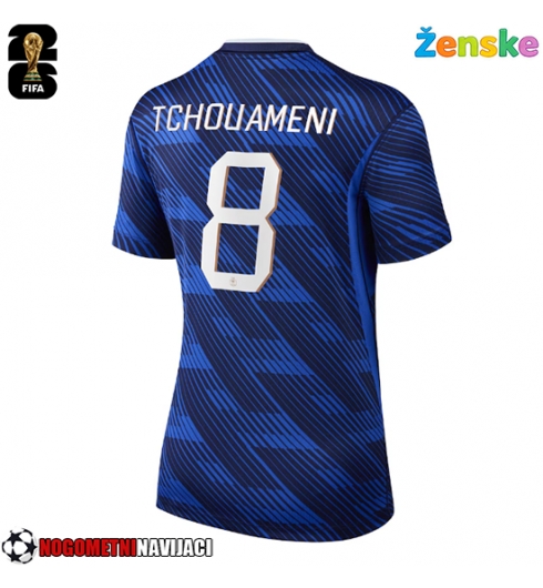 Ženske Nogometnih dresov Francija Aurelien Tchouameni #8 Domači SP 2026 Kratki rokavi Ženske Nogometnih dresov Francija Aurelien Tchouameni #8 Domači SP 2026 Kratki rokavi